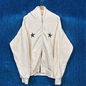 Renee Rapp Bite Me Tour Beige Oversized Zip-Up Hoodie Size XXL